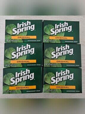 rish Spring Original 4oz Soap With NO Flaxseed/Linseed Oil Lot Of 6 Bars